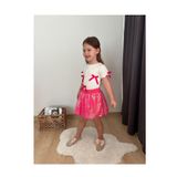 My Kids Wear Pullu Etek Fiyonk Detaylı 2li Takım