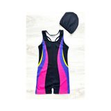 My Kids Wear Yüzücü Şortlu Kız Çocuk Mayo Boneli İndigo