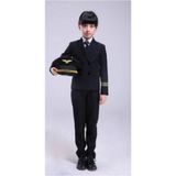 My Kostüm Kız Çocuk Siyah Pilot Kostümü Lüx - 5 - 6 Yaş