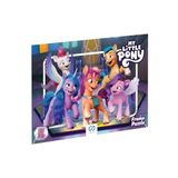 My Little Pony Lisanslı 35 Parça Çerçeveli 34x24cm Çocuk Puzzle Yapboz Yeni Serisi (Mor)