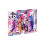 My Little Pony Lisanslı 35 Parça Çerçeveli 34x24cm Çocuk Puzzle Yapboz Yeni Serisi (Pembe)