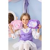 My Little Pony Lisanslı Kalp Şekilli Kozmetik Çantası – Mor Işıltılı Makyaj Çantası 21 Cm