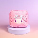 My Melody Melodi Pembe Desenli Hijyenik Ped Çantası | Organizeri | Makyaj & Kozmetik Saklama Çantası | Fermuarlı Mini Düzenleyici - Renk: 01