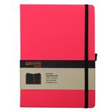 My Note MYN126 Case Siyah Neon Pembe Çizgisiz Defter
