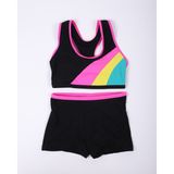 My-o Kız Çocuk Şortlu Bikini- Yüzücü Myo5956 - 9 - 10 Yaş - 000-Siyah