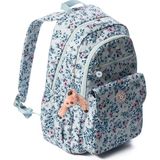My Polo 8615 Klinkır Okul Çantası Sırt Çanta Günlük Gezi Spor Seyahat Tatil Çok Gözlü Laptop Bölmeli - White