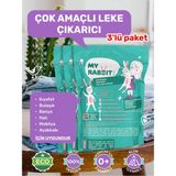 My Rabbit 3 Adet Çok Amaçlı Oksijenli Toz Leke Çıkarıcı ve Beyazlatıcı 3 x 800 gr - 2,4 kg