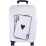 My Saraciye 89 Black Jack Valiz Bavul Kılıfı Black Jack 89 - Beyaz - Büyük Boy