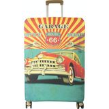 My Saraciye (MY#155 Route 66) Valiz Için kılıf Kırmızı-Mavi-Büyük Boy - Tekli - Kırmızı - Mavi