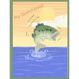 My Sketchbook: Fish: Little Fishermans Sketch Journal For Boys, For Tomboys, For Men, For fisherman of all ages. Hard Cover