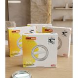 My Support Nisa Luce 36W Kristal LED Simit Avize - 3 Renk Seçenekli Modern Tavan Lambası - Beyaz - Altın - Beyaz