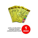 My Think Tekli Kum Boyama Seti A4 Büyük Boy (Karışık Desenler)