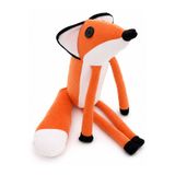 MY toys Küçük Prens Animasyon Filmi Düğme Gözlü Uyku Arkadaşı Tilki Peluş Oyuncak - 35 cm. - Hediyelik Tilki