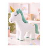 MY toys Peluş Unicorn Figürlü Yastık 33 Cm. (SU YEŞİLİ)