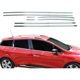 My Tuning Renault Clio 4 Krom Cam Çıtası 2011-2018 8prç + Arka Tampon Çıtası Set - RENAULT CLİO 4 KROM CAM ÇITASI 2011-2018 8PRÇ + BAGAJ ALT ÇITASI SET