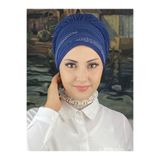 MY UKİYO STORE TESETTÜR ABİYE ÇAPRAZ DRAPELİ İKİLİ TAŞLI BONEŞAL