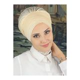 MY UKİYO STORE Tesettür Çok Drapeli Sade Abiye Bone Şal