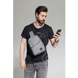 My Valice 1505 Gri Smart Bag Usbli Çapraz Göğüs Çantası
