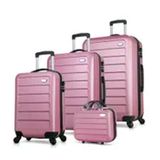 My Valice Diamond Abs 4'lü Rose Gold Travel Valiz Seti