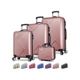 My Valice Diamond Abs 4'Lü Travel Valiz Seti altin
