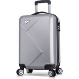 My Valice Diamond Kabin Boy Valiz 56x37x25 cm ABS Malzeme Darbeye Dayanıklı Şifreli Kilit Antrasit - Gri