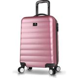My Valice Rose Gold ABS Kabin Boy Valiz 57x34x23 cm Teleskopik Sap ile Dayanıklı Seyahat
