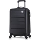 My Valice Ruby Seri Kabin Boy Valiz 57x34x25 cm ABS Darbeye Dayanıklı Şifreli Kilitli 360° Döner Tekerlek - Siyah