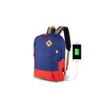 My Valice Smart Bag Freedom Usb Şarj Girişli Akıllı Laptop Sırt Çantası Lacivert-Kırmızı