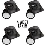 My Valice Valiz Tekerleği Çift Teker 01 4 Adet Gri