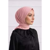 My Vintage Düz Renk Dikişli Tülbent, Oyalık Yazma, Düz İndia, Tülben Pembe 100 X 100