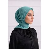 My Vintage Düz Renk Dikişli Tülbent, Oyalık Yazma, Düz İndia, Tülben Yeşil 100 X 100
