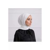 My Vintage Düz Renk Dikişli Tülbent, Oyalık Yazma, Düz , Tülben 2-Beyaz 100 X 100