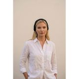My Vintage Kadın File Örgü Bandana Yazlık Delikli Triko Saç Bandanası Plaj Uyumlu 1-Siyah Tek Ebat