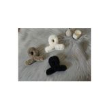 My Vintage Kadın L Boy 3 Adet Peluş Tüylü Zarif Mandal Peluş Toka