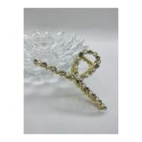 MY WORLD LİFE İnci ve taş detaylı metal mandal toka