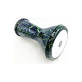 My Yonca Vatan Darbuka 5 No Yeşil Çatlak Boyalı Mısır Darbuka Döküm Çömlek Doumbek Kılıf Hediyeli Profesyonel