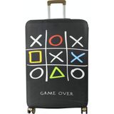 (MY#154 Game Over) Valiz Için kılıf Siyah-Kabin Boy - Tekli