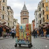(My#17 Galata) Valiz İçin Kılıf