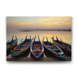 Myanmar Ahşap Tekne Tablosu - 125x80cm