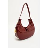 Mybag Rugan Deri Baget Kadın Kol Çantası - Cherry Bag Model