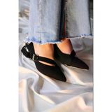 Mybellashoes Taşlı Tokalı Kadın Babet