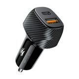 MyBlack 3.0 Qualcomm 2 Usb Hızlı Araç Şarjı 38 watt Hızlı şarj usb usb-c girişli Çakmaklık Oto Şarj Başlığı