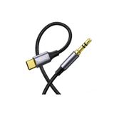 MyBlack Type-C Aux Ses Kablosu 3.5 mm Jack Girişli Hasır kablo 1 Metre Uzunluk