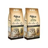Mycat Aktif Karbon Topaklaşan Bentonit Kedi Kumu X2 Adet (İnce Tane)