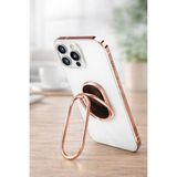 Mycell 360 Derece Döner Telefon Yüzüğü Standlı Yapışkanlı Telefon Tutucu Aparat - DÖKÜM-DEMİR - Rose Gold