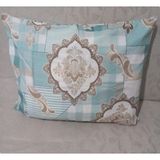 MYCey 4 Adet Desenli Yastık Kılıfı 50X70 cm Fermuarlı Ranforce Kumaş - 50 x 70 cm - Mavi