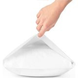 Mycey 4 Adet Pamuklu Yastık Kılıfı Fermuarsız Beyaz 50X70 Cm