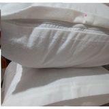 Mycey Alez Ultra Yumuşak 2 Adet Yastık Kılıfı Gizli Fermuarlı Sıvı Geçirmez - 50 x 70 cm - Beyaz