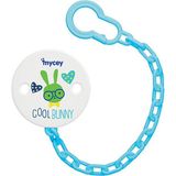 Mycey Emzik Zinciri Bunny Mavi Renkli Sağlıklı Plastikten Üretim Doğumdan İtibaren Kullanım İçin