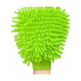Myclean Mikrofiber Temizlik Bezi Şönil Makarna Eldiven - Yeşil